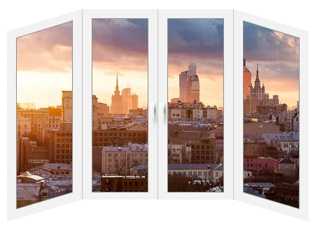 Балкон п-образный Veka ECO 60