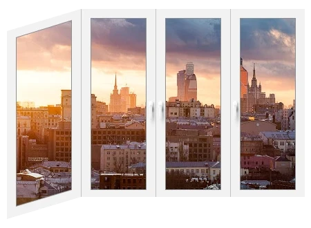 Балкон г-образный Veka Softline 82