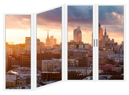 Балкон зиг-заг Aluvet Cold