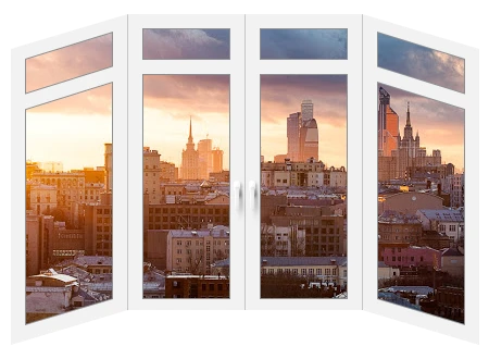 Балкон с фрамугой Veka WHS 60