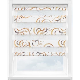 Зебра авангард 2870 коричневый, 280 см