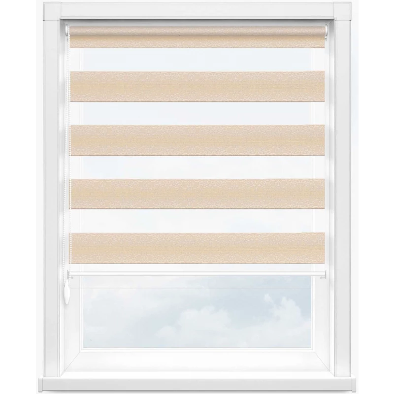 Зебра арабеска 2261 св. бежевый, 270 см - 1