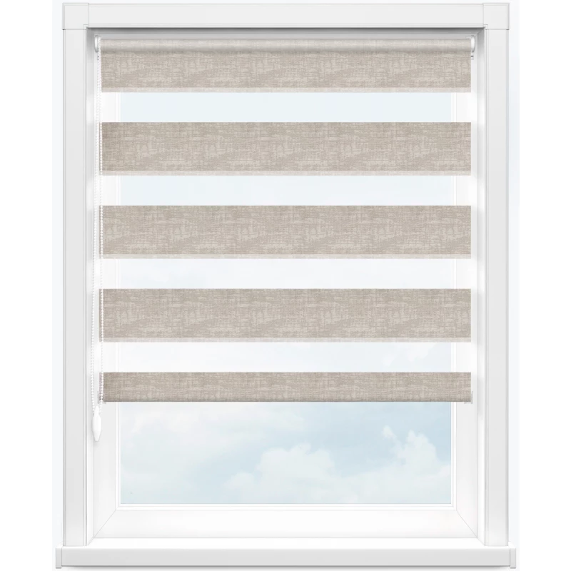 Зебра аура 2406 бежевый, 300 см - 1