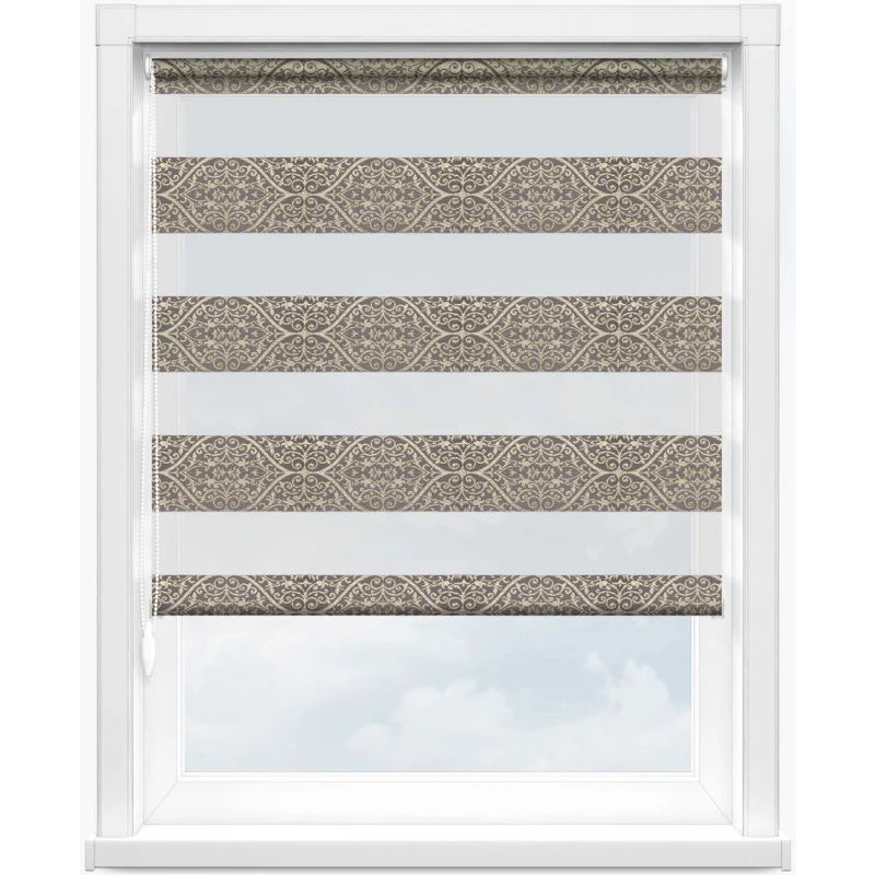 Зебра бергама 4284 лиловый, 280 см - 1