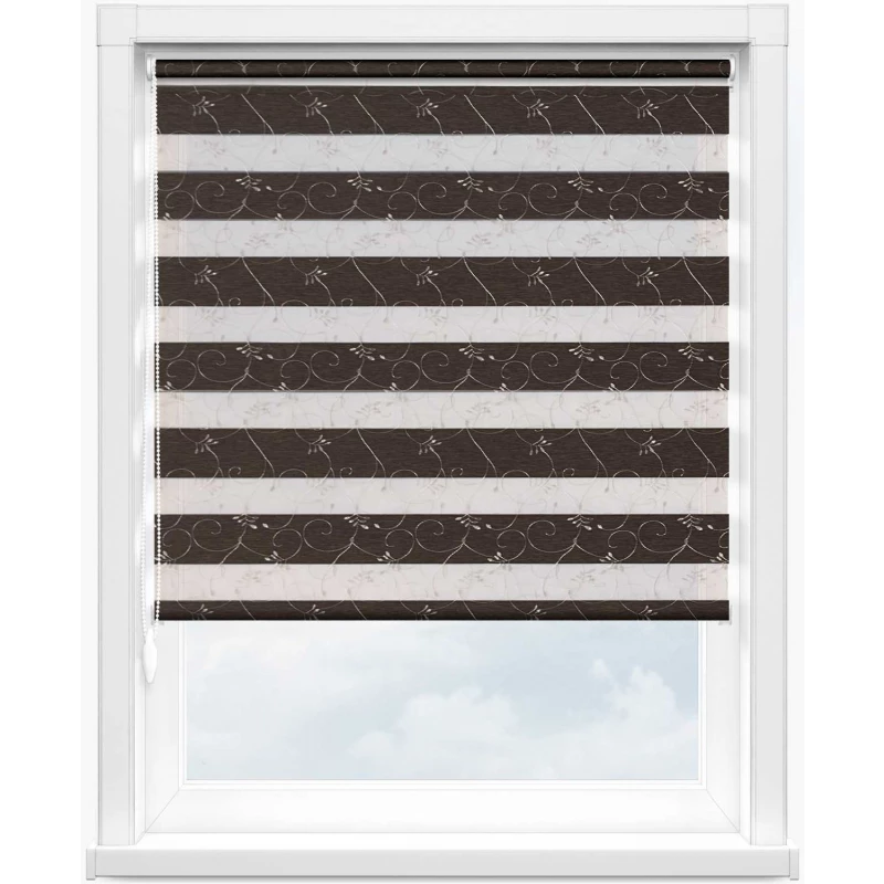 Зебра валенсия 2871 т.коричневый, 280 см - 1