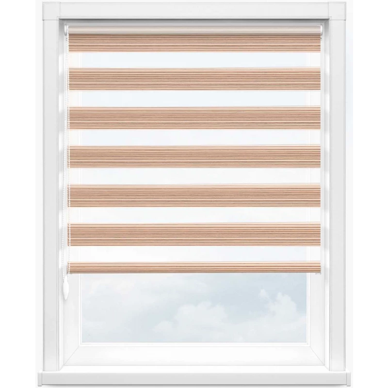 Зебра дакота 2868 св. коричневый, 280 см - 1