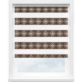 Зебра дамаск 2870 коричневый, 270 см