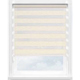 Зебра лен 2261 светло-бежевый, 240 см