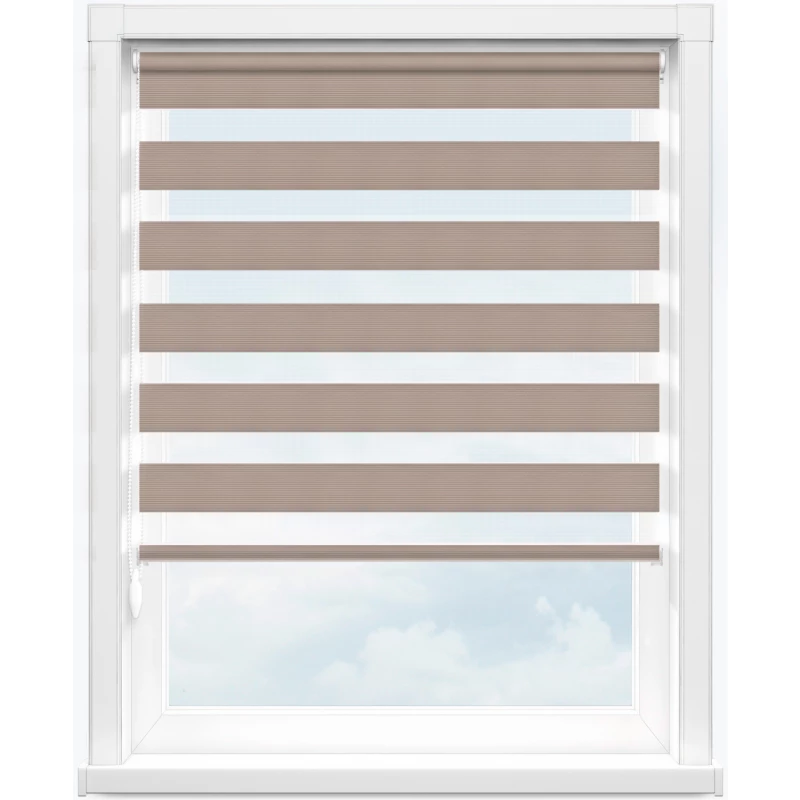 Зебра лора 2746 темно-бежевый, 300 см - 1