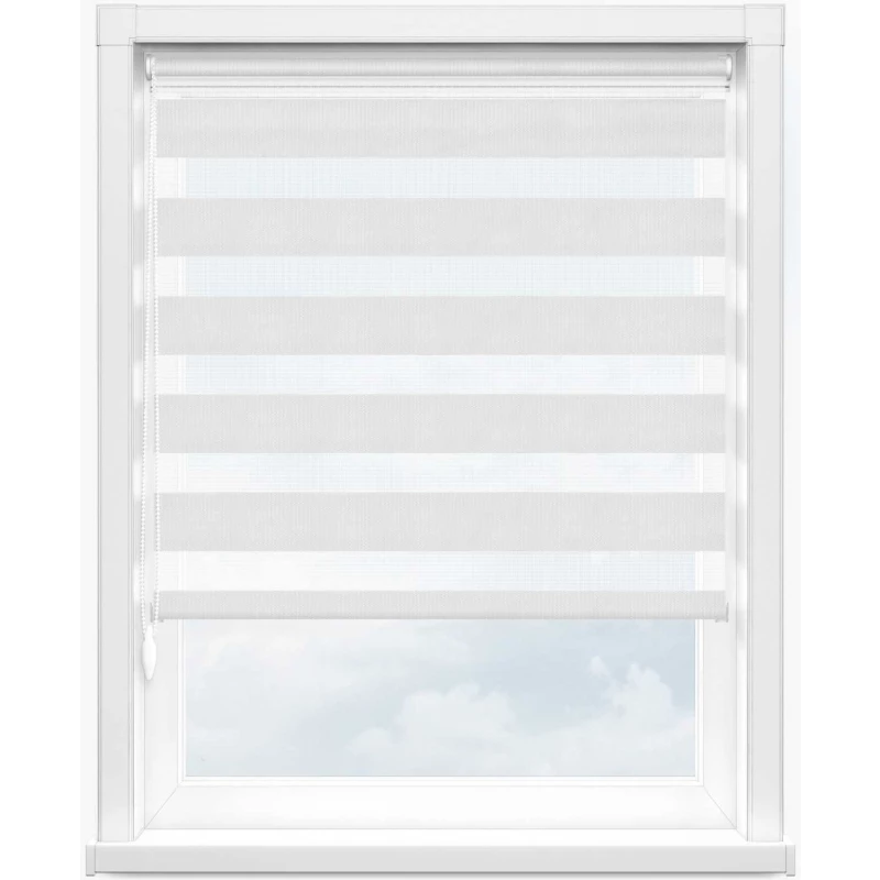 Зебра скрин 0225 белый, 300 см - 1