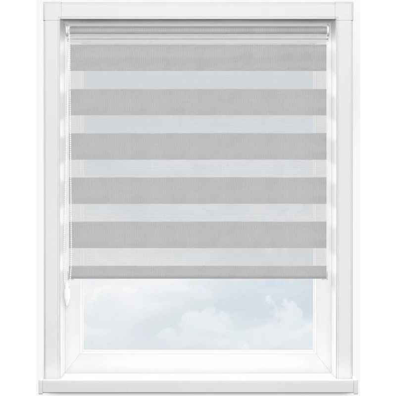 Зебра скрин 1852 серый, 300 см - 1