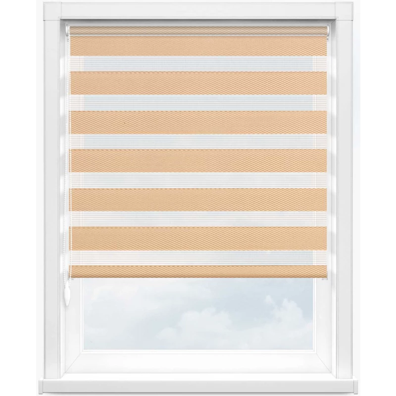 Зебра тетрис 2406 бежевый, 280 см - 1