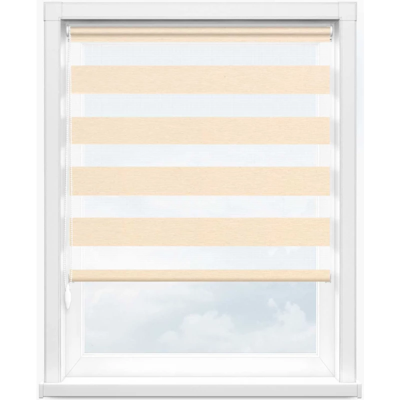 Зебра этник 2406 бежевый, 270 см - 1