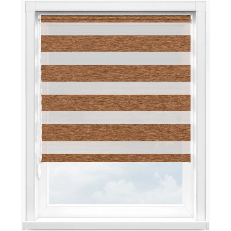 Зебра этник 2868 св. коричневый 270 см - 1