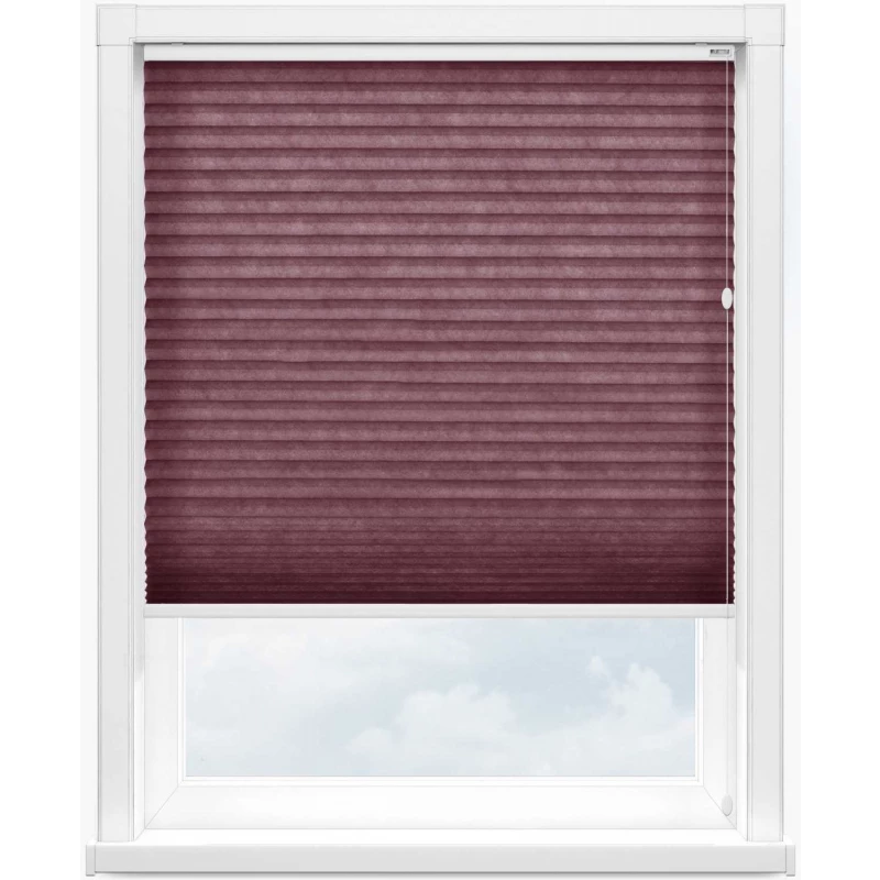 Гофре 45 сатин 4858 бордо, 45 мм, 365 см - 1