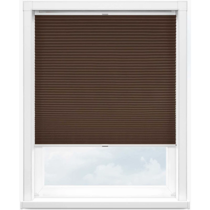 Гофре креп 2870 коричневый, 220 см - 1