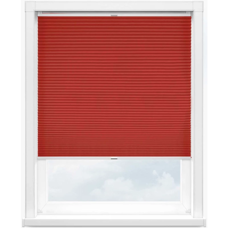 Гофре креп 4075 красный, 220 см - 1