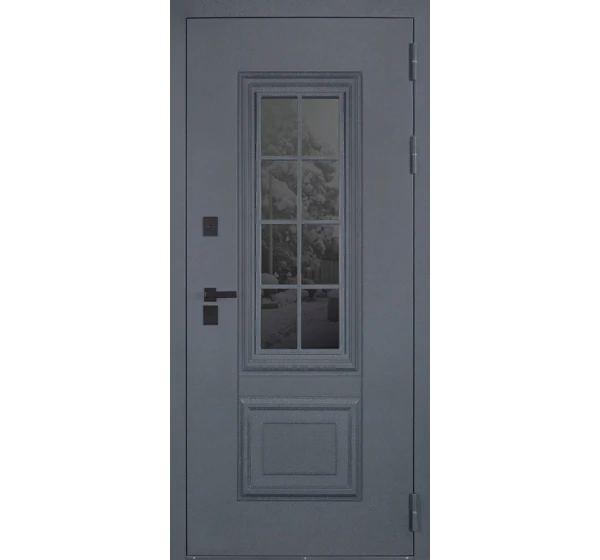 Стальная дверь Арктика с окном (терморазрыв 3к)