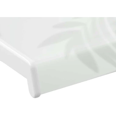 Подоконник Crystallit белый глянец