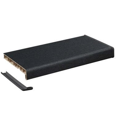 Подоконник Crystallit графит clean touch