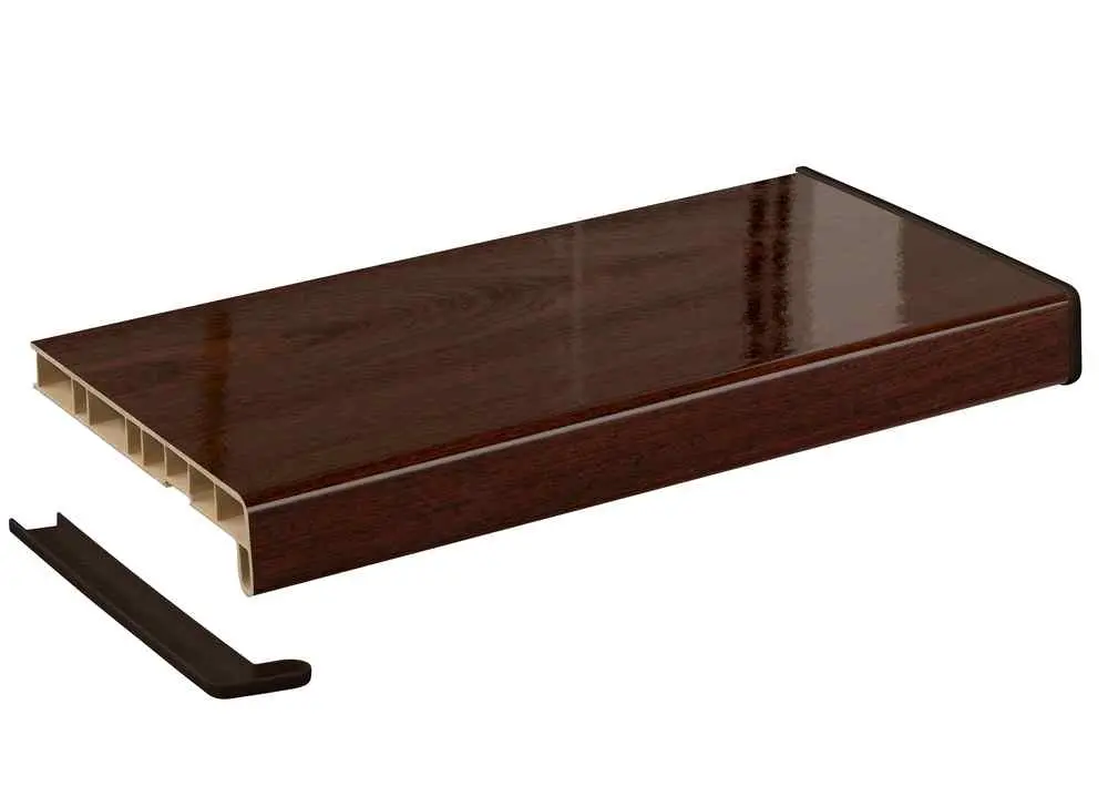 Подоконник Crystallit махагон глянец