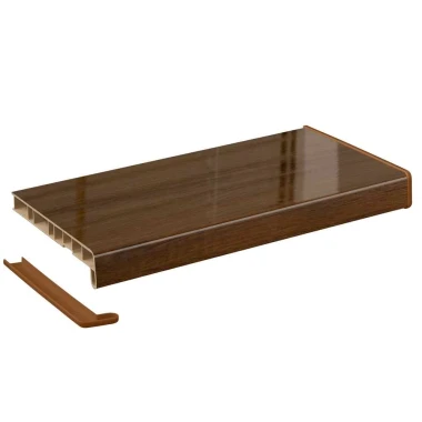 Подоконник Crystallit орех глянцевый