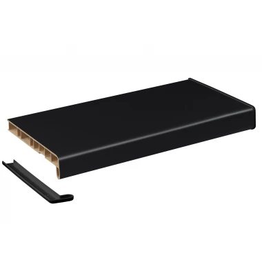 Подоконник Crystallit черный бархат