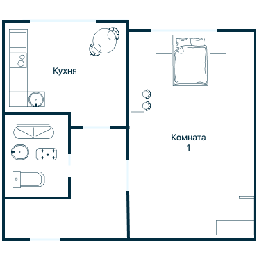 Остекление планировки 3484 дома П-44Т (кр)