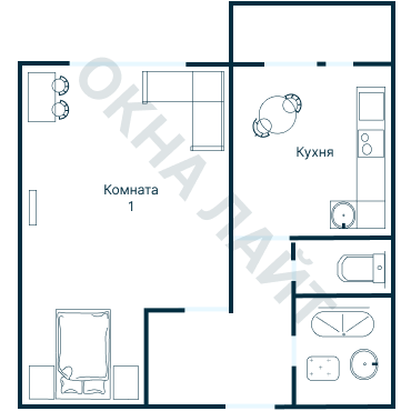 Остекление планировки 3588 дома П-46