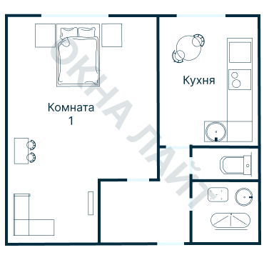 Остекление планировки 3589 дома П-46