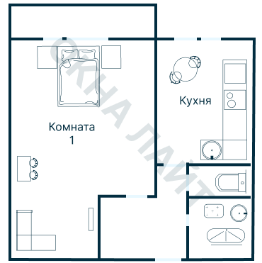 Остекление планировки 3591 дома П-46