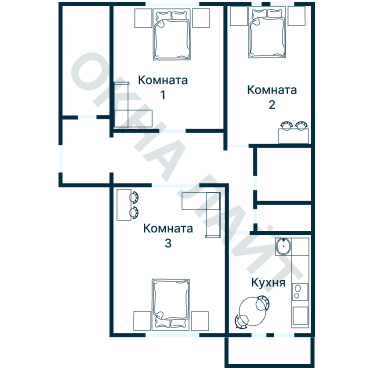 Остекление планировки 3613 дома П-46