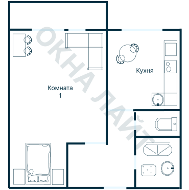 Остекление планировки 3635 дома П-46М