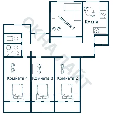 Планировка 3947