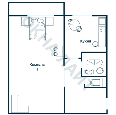 Остекление планировки 4111 дома ТМ-25