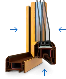 Ламинация окна в массе