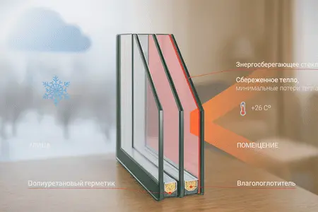 Стеклопакет мультифункциональный Мультифункциональный стеклопакет