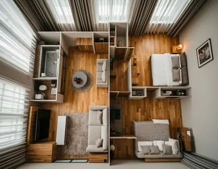 Rectangle 550 Остекление 3 комнатной квартиры, планировки