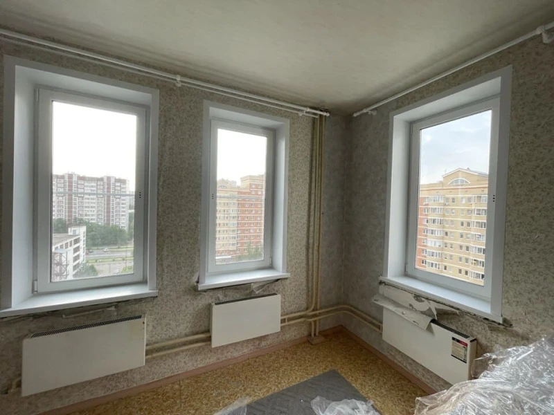 Установлены пластиковые окна в 2-комнатной квартире