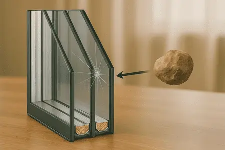 Стеклопакет ударопрочный Окна Лайт Ударопрочный стеклопакет