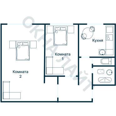 Остекление планировки 4817 Брежневки