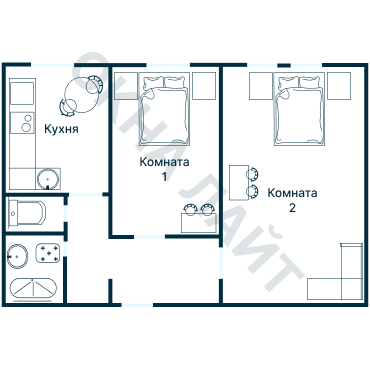 Остекление планировки 4860 Брежневки
