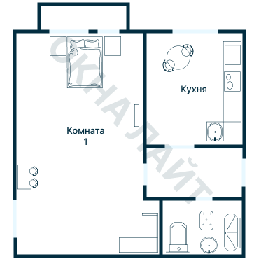 Остекление планировки 4907 Брежневки