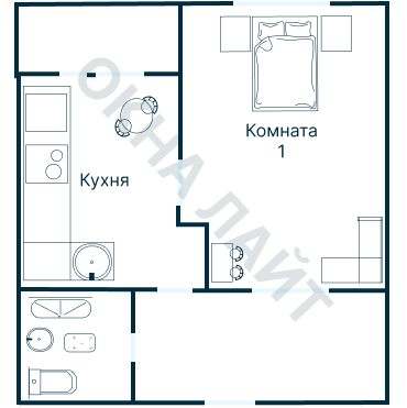 Остекление планировки 2160 дома И-155