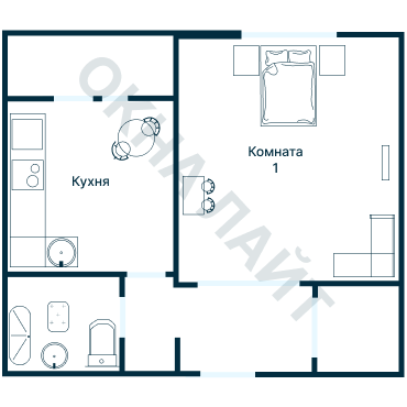 Остекление планировки 2385 дома И-155НБ