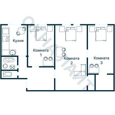 Планировка 1260