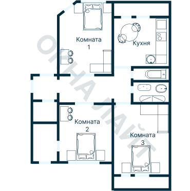 Остекление планировки 1457 дома I-515