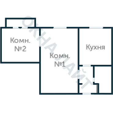Остекление планировки 1652 дома II-14