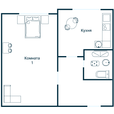 Остекление планировки 1677 дома II-14