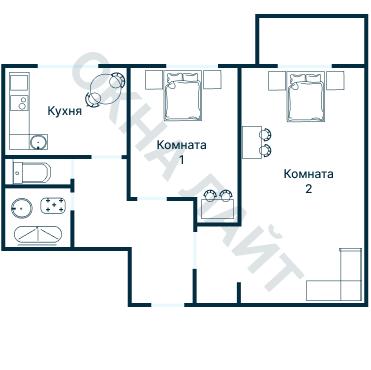 Планировка 1700